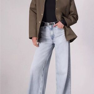Rag & Bone Sofie high rise,  extra wide leg. Light Blue Jeans size 28